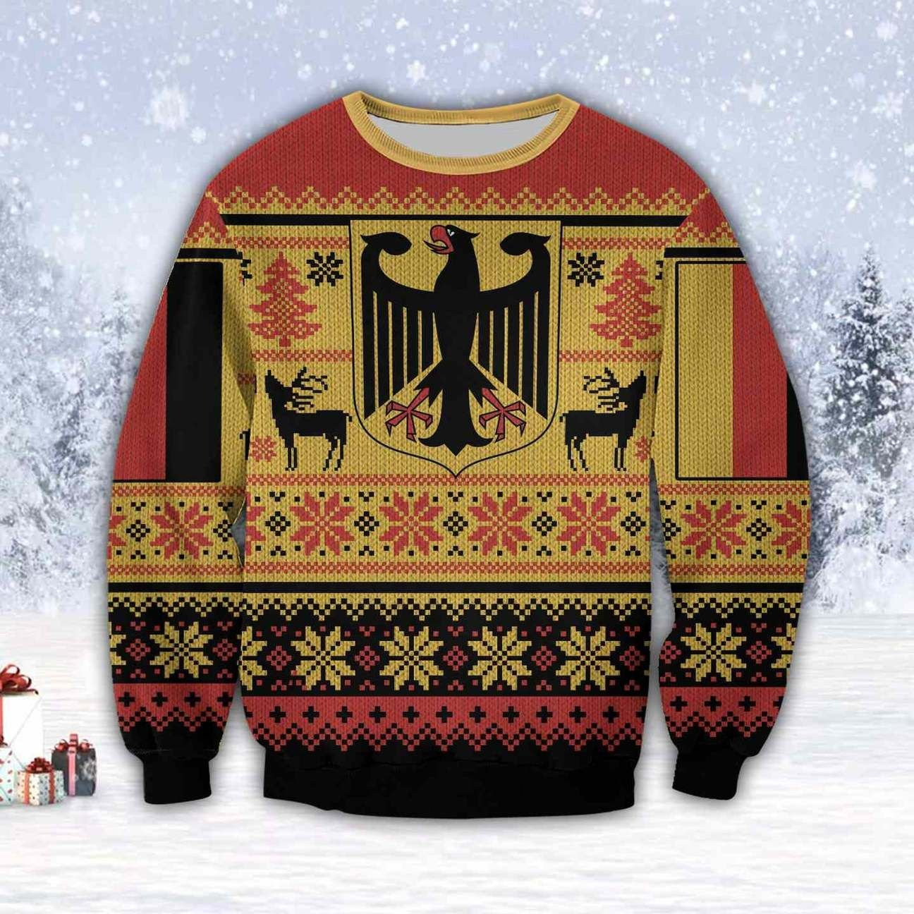 Germany 3D All Over Print Ugly Christmas Sweater Ugly Sweater