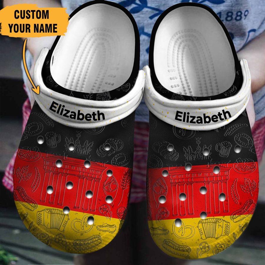 Germany Flag For Men And Women Rubber Crocs Crocband Clogs, Comfy Footwear
