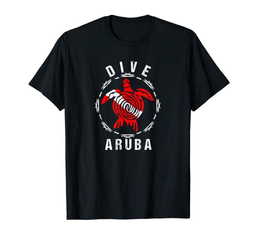 Get Dive Aruba TShirt Vintage Tribal Turtle Gift TShirt