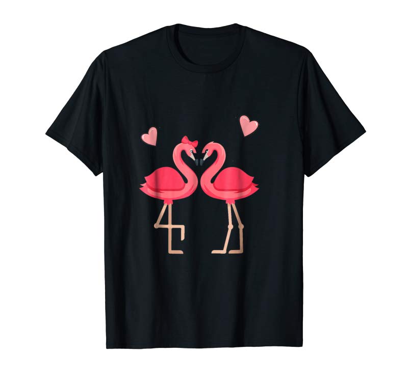 Get Flamingo Shirt Two Loving Flamingo T-shirt Valentine's Day
