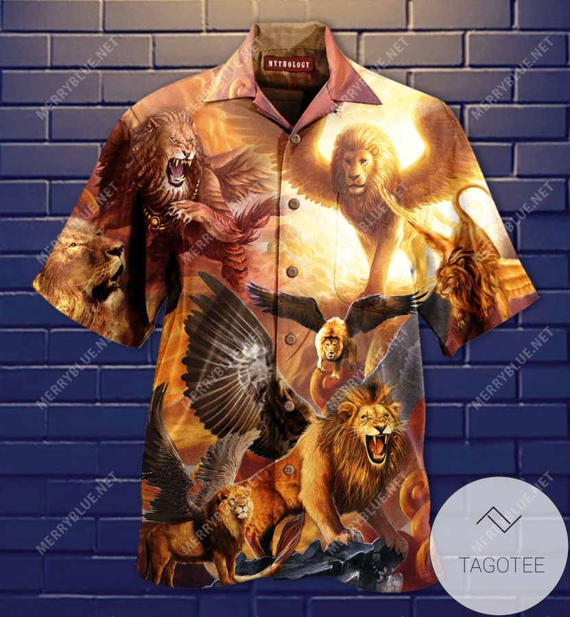 Get Here Winged Lion King Authentic Hawaiian Shirt 2022