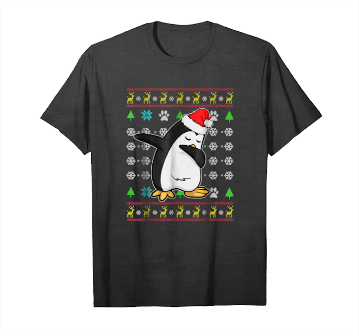Get Now Dabbing Penguin Ugly Christmas Sweater Shirt Unisex T-Shirt