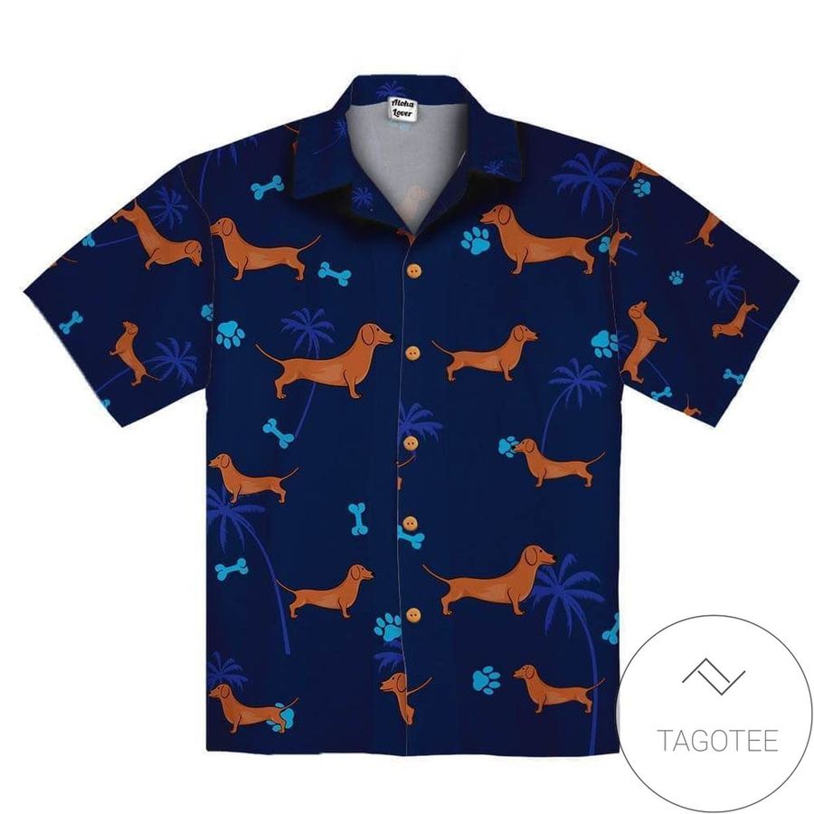 Get Now Dachshund Dog Cute Hawaiian Aloha Shirts