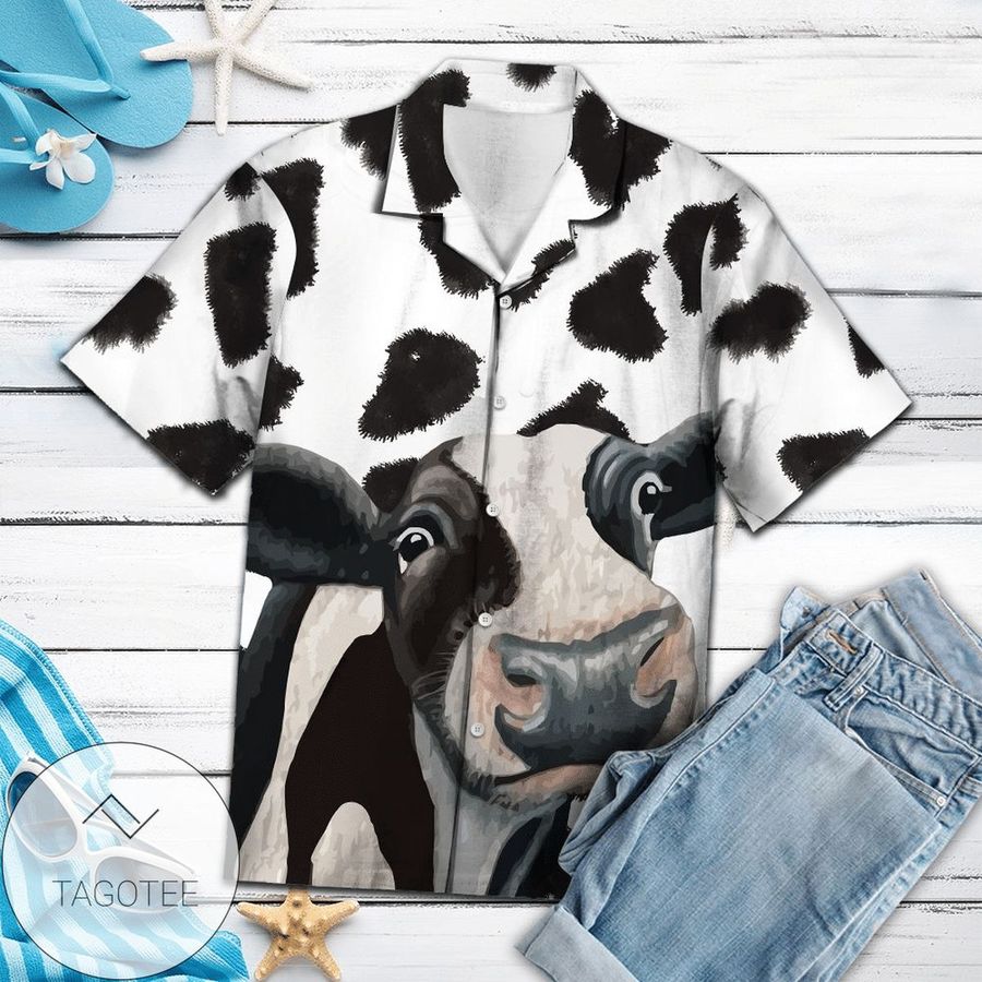 Get Now Funny Cow Farmer Hawaiian Aloha Shirts Hl