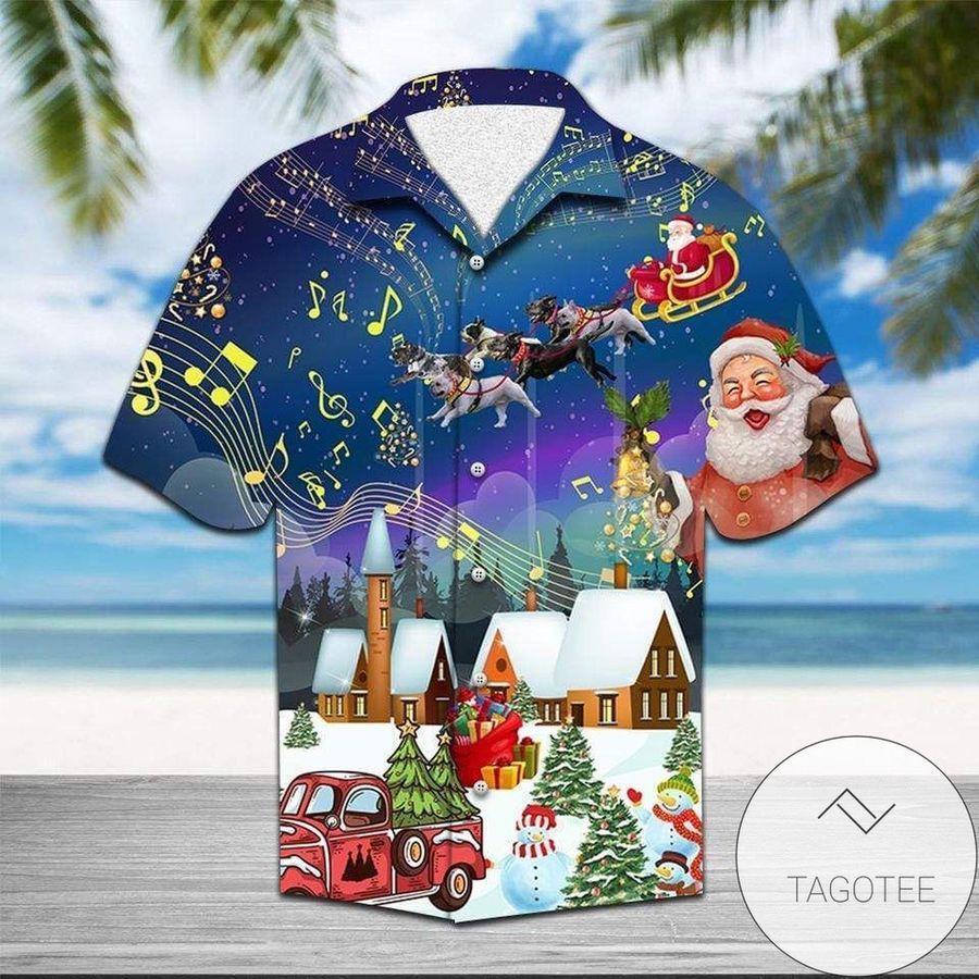 Get Now Hawaiian Aloha Shirts Frenchie Sleigh Christmas