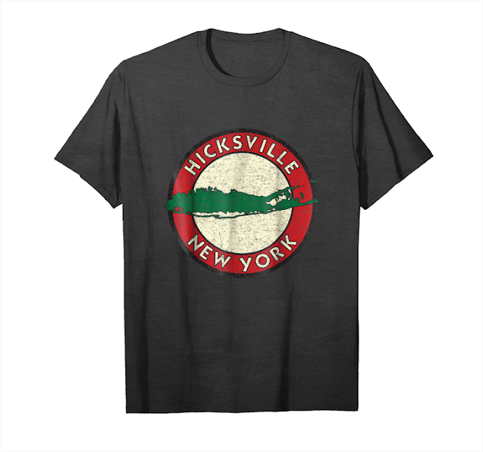 Get Now Hicksville Ny Tshirt Long Island Vintage Sign Distress Print Unisex T-Shirt