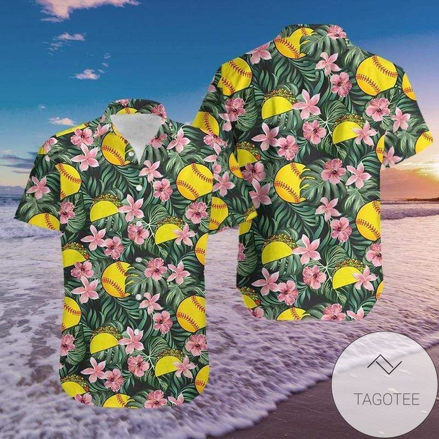 Get Now Softball And Tacos Floral Hawaiian Aloha Shirts Fantastic 89h
