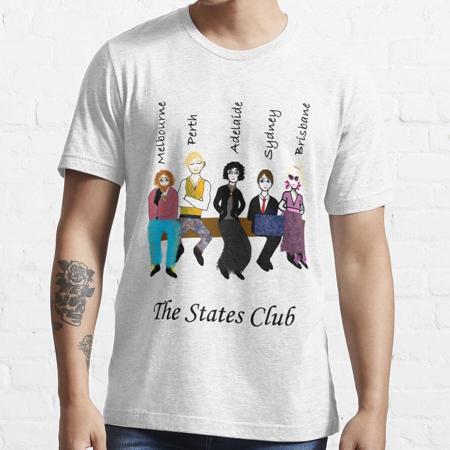 Gifts For Women Purple Australia State Cities Club Vintage Retro Essential T-Shirt