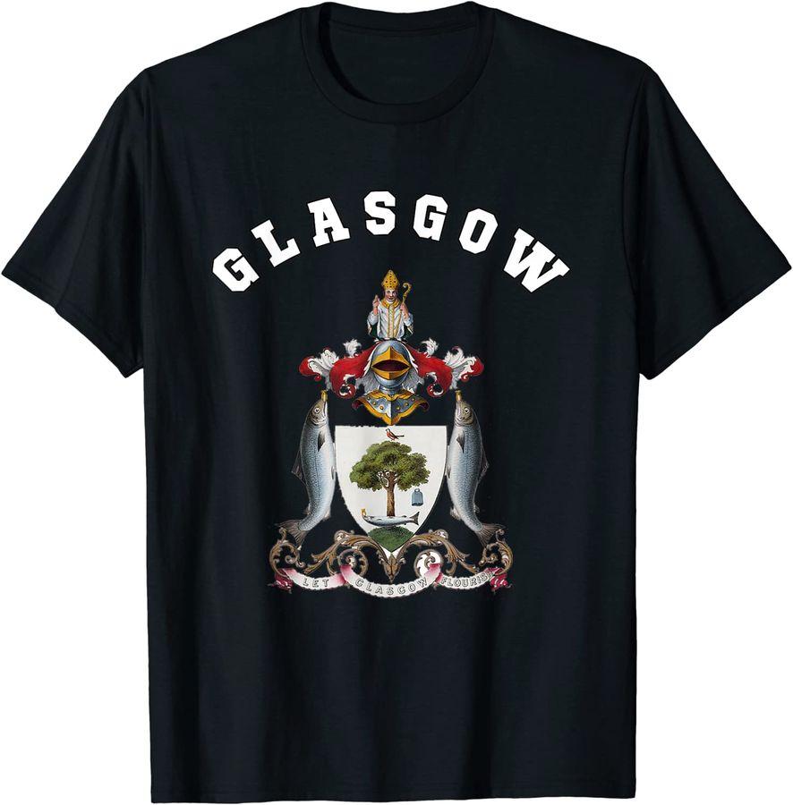 Glasgow T-shirt Coat of arms Tee Flag souvenir