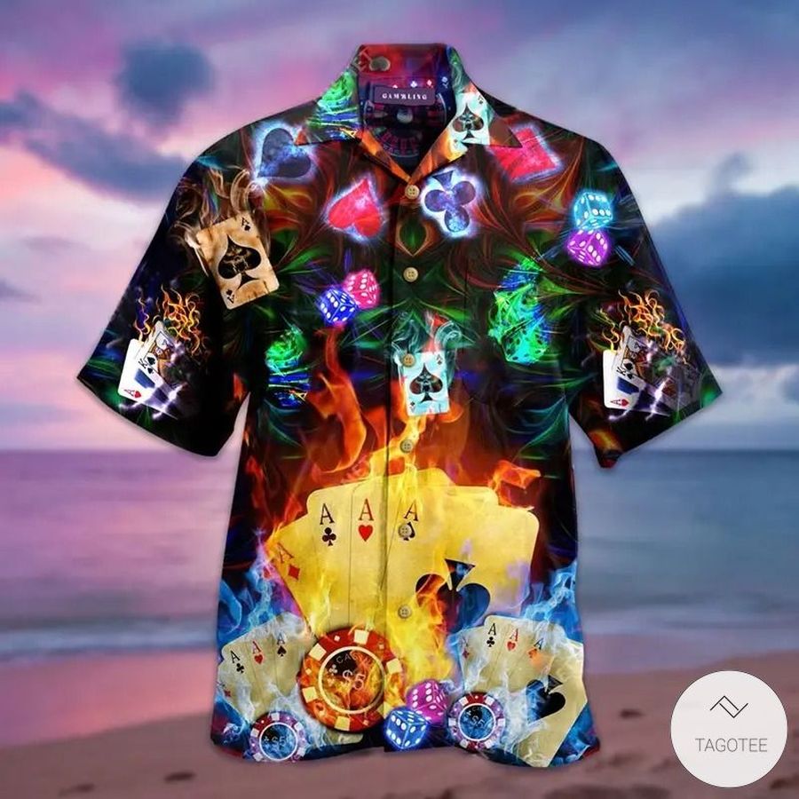 Glowing Poker Hawaiian Shirt