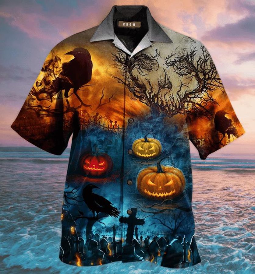 Glowing Pumpkin By Night Hawaiian Shirt Pre13121, Hawaiian shirt, beach shorts, One-Piece Swimsuit, Polo shirt, funny shirts, gift shirts