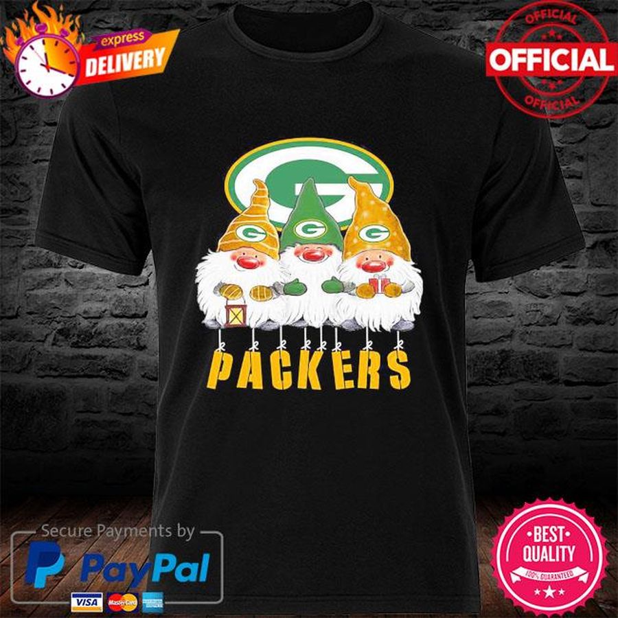 Gnomies Green Bay Packers Christmas Hot Shirt