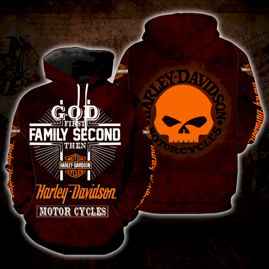God First Family Second Then Harley Davidson Full Print S1392.png