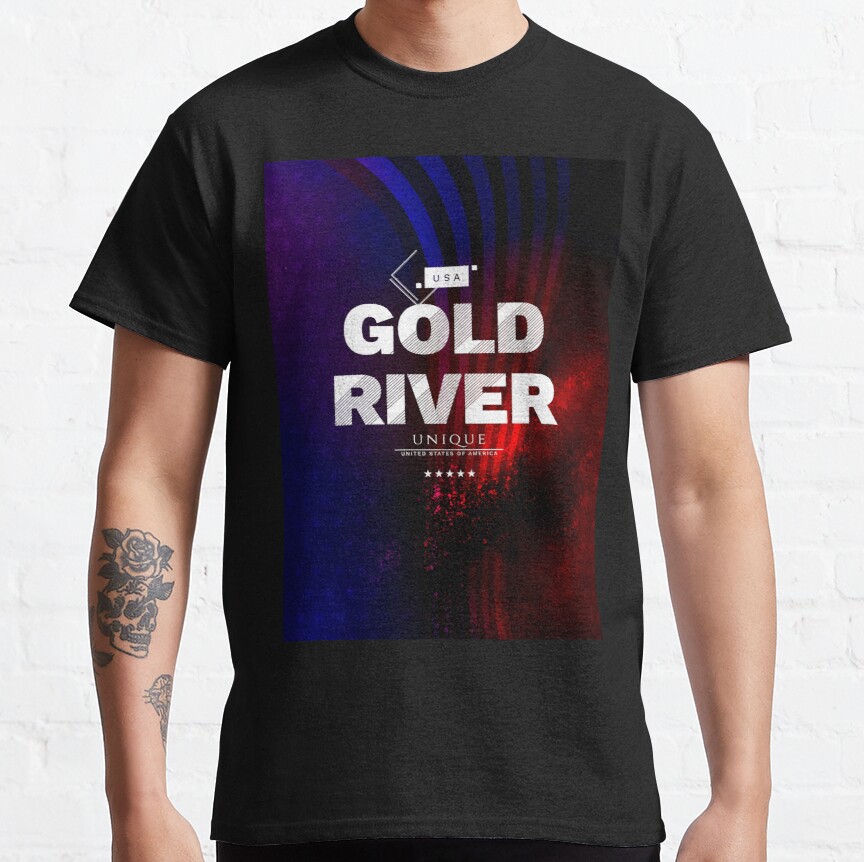 Gold River - UNIQUE USA style -  american city  - local us city Classic T-Shirt