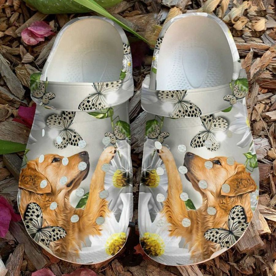 Golden Retriever Daisy Sku 1173 Crocs Clog Shoes