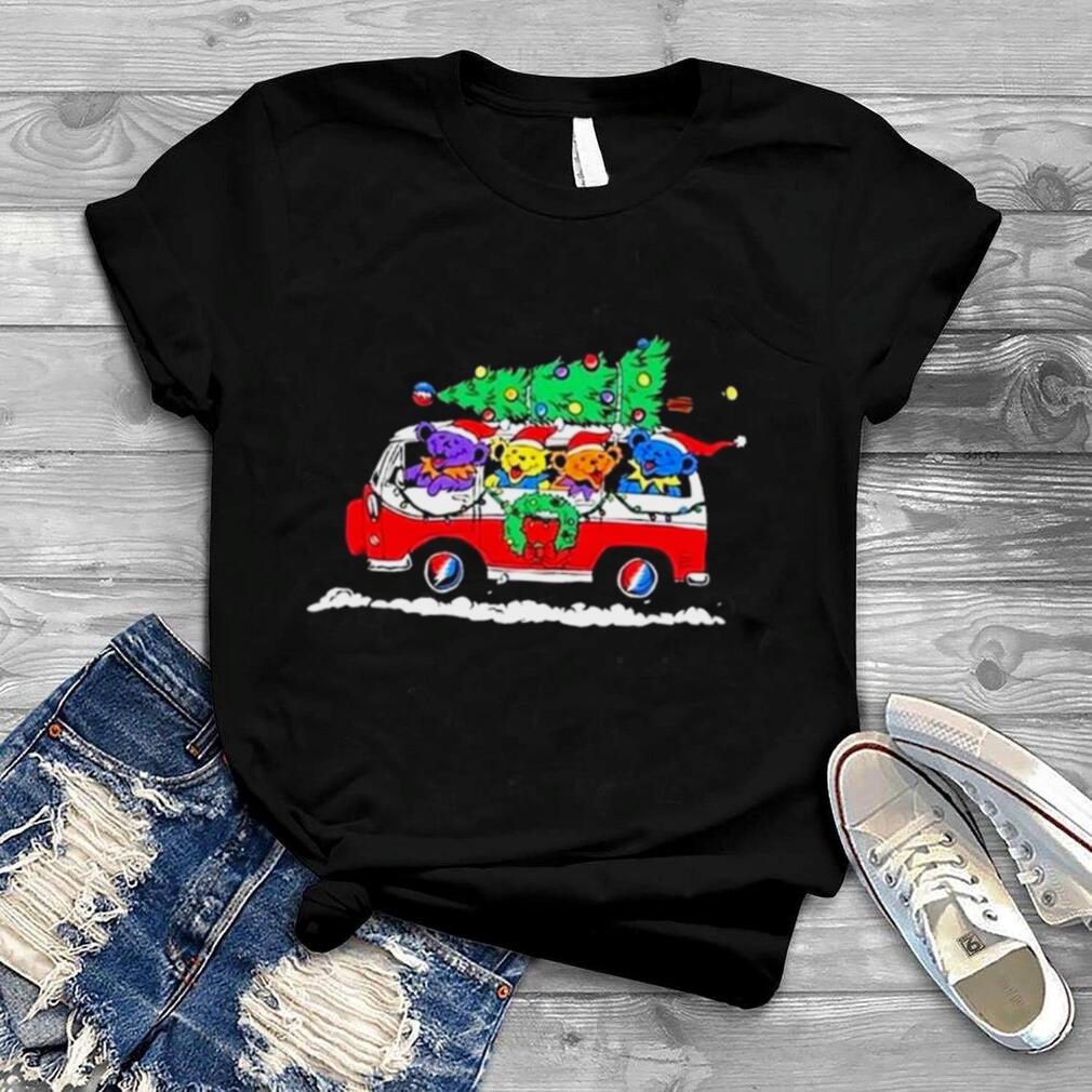 Grateful Dead Bears On Christmas Car Holiday Shirt