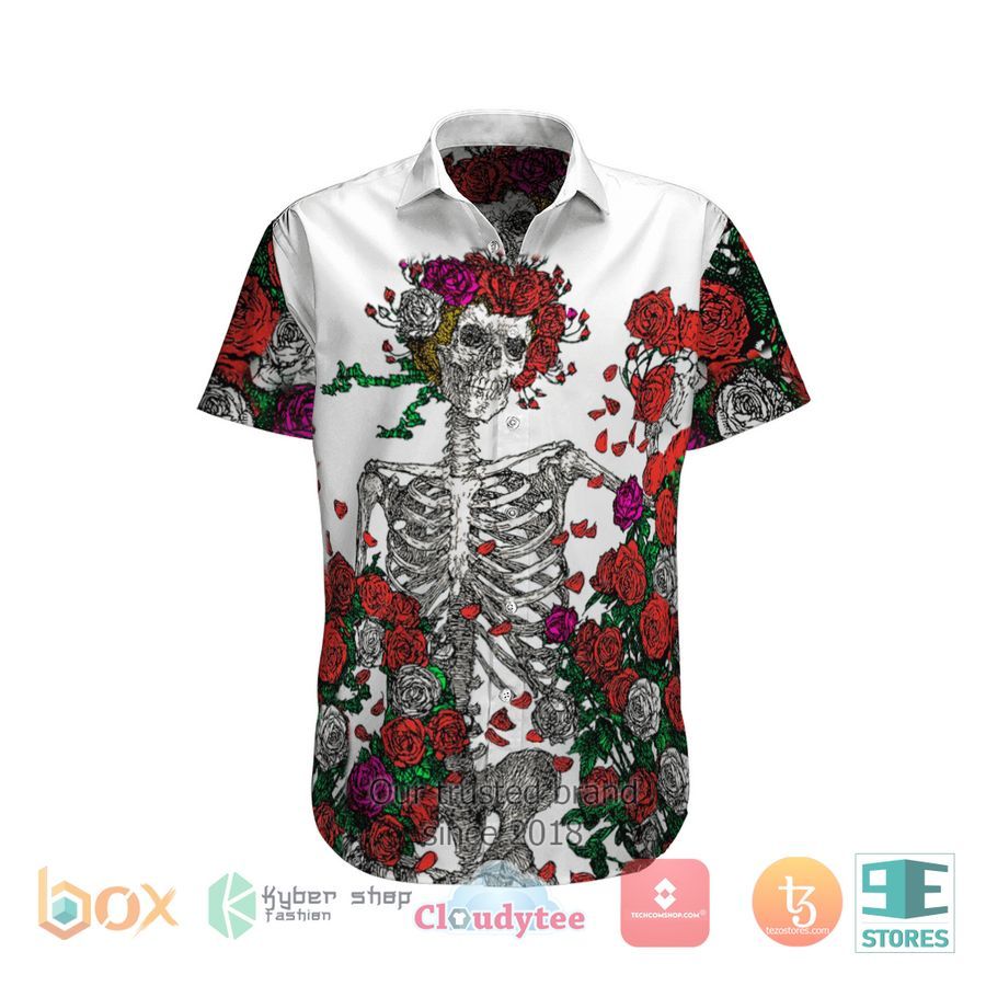 Grateful Dead Navy Skeleton and Roes Hawaiian Shirt – LIMITED EDITION