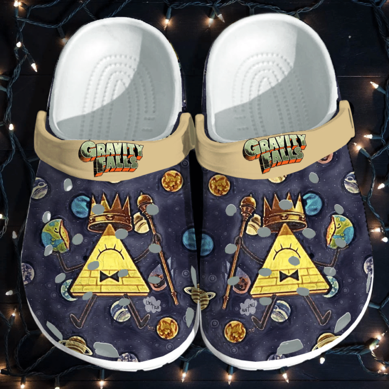 Gravity Falls Crocs Crocband Clogs, Comfy Footwear