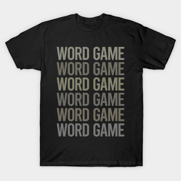 Gray Text Art Word Games T-shirt, Hoodie, SweatShirt, Long Sleeve