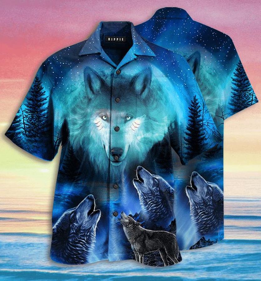 Gray Wolf Hawaiian Shirt Pre10173, Hawaiian shirt, beach shorts, One-Piece Swimsuit, Polo shirt, funny shirts, gift shirts, Graphic Tee