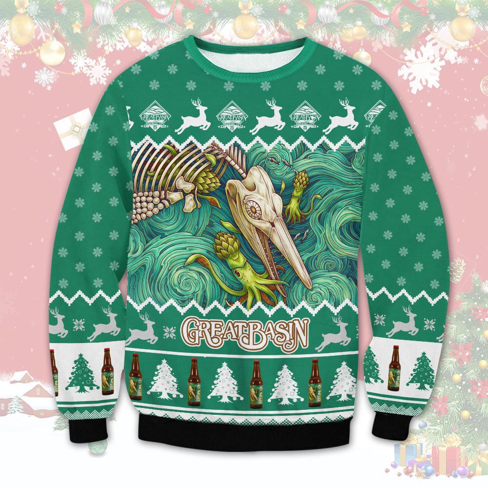 Great Basin Beer Christmas Ugly Sweater