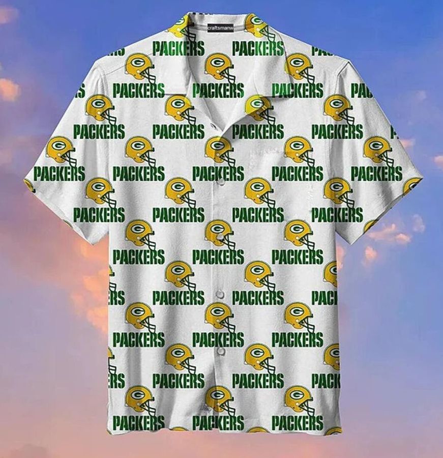 Green Bay Packers Classic Hawaiian Graphic Print Hawaiian Shirt