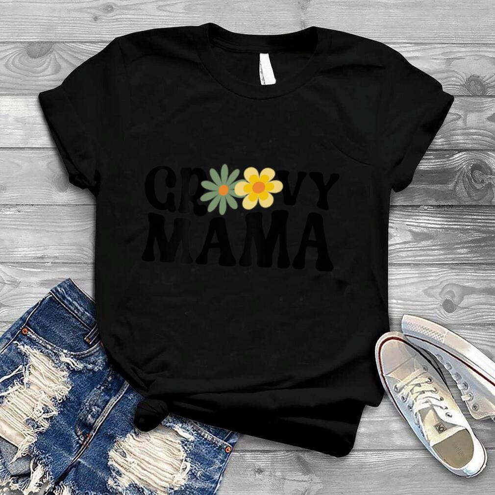 Groovy Mama Funny Retro Matching Family T Shirt