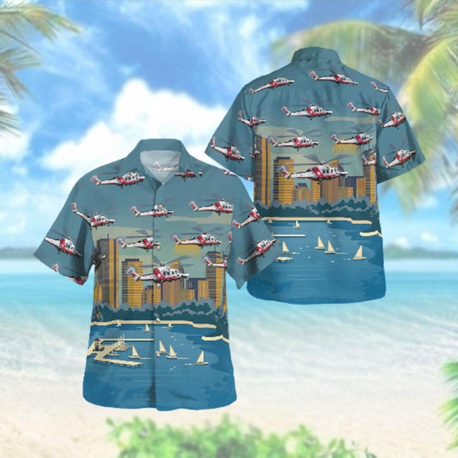 Guardia Costiera Agustawestland Aw139 Hawaiian Shirt Servizio Aereo Della Hawaiian Shirts