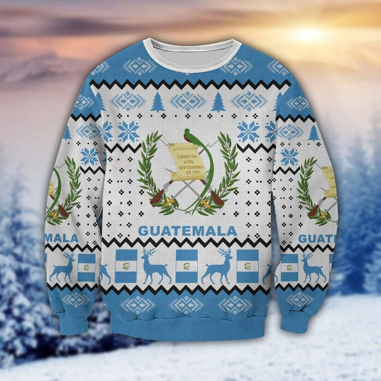 Guatemala Ugly Christmas Sweater All Over Print Sweatshirt Ugly Sweater