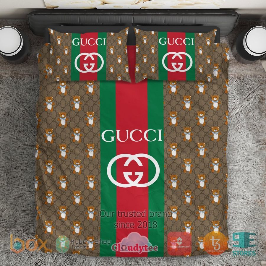 Gucci Bear Pattern Bedding Set – LIMITED EDITION
