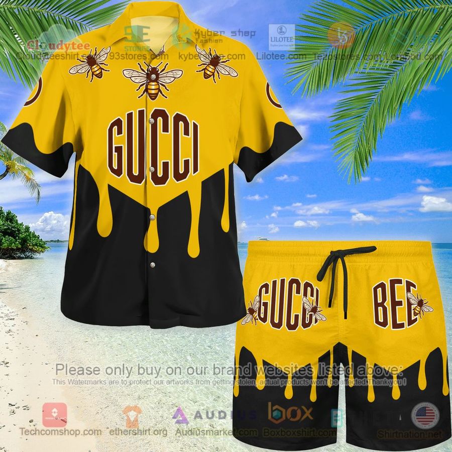 Gucci Bee Hawaiian Shirt, Short – LIMITED EDITION