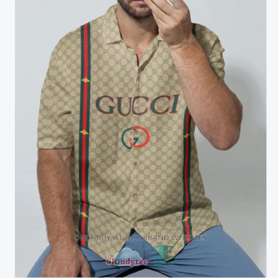 Gucci Brown Stripes Hawaiian Shirt – LIMITED EDITION