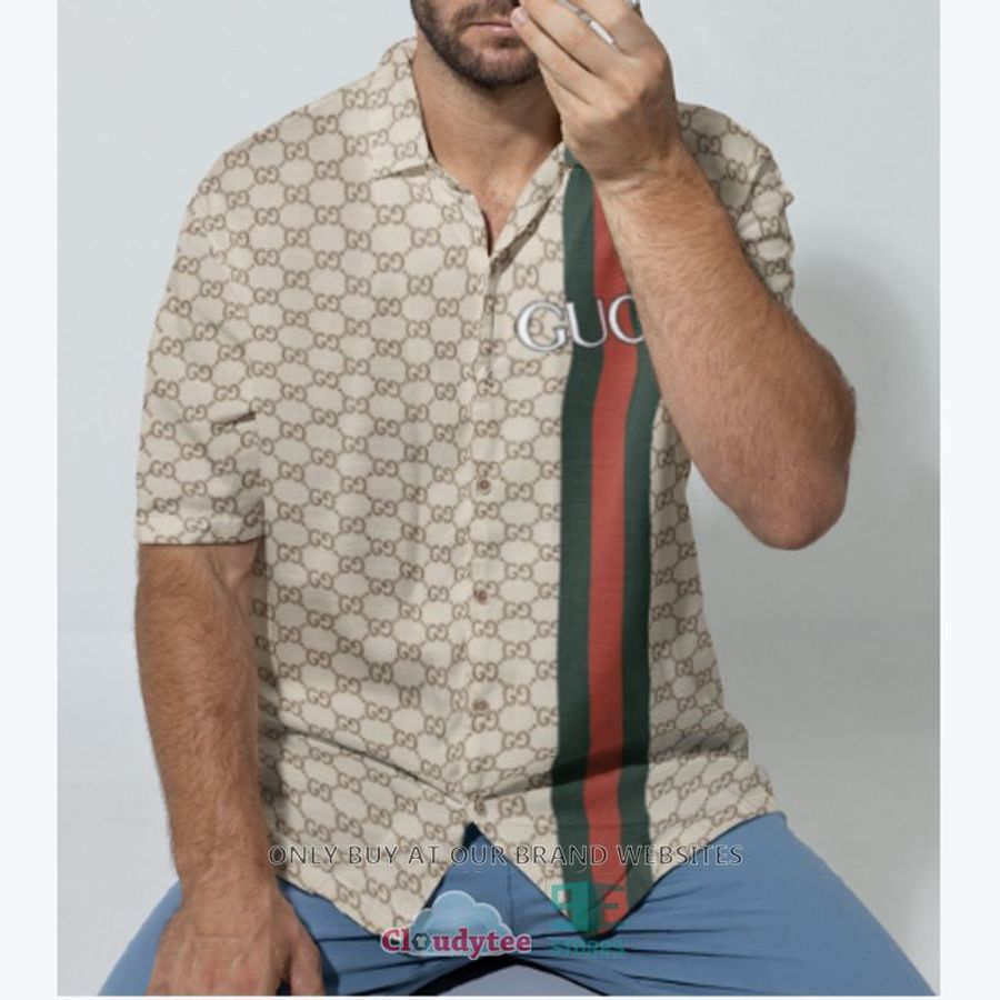 Gucci Cream Stripes Hawaiian Shirt – LIMITED EDITION