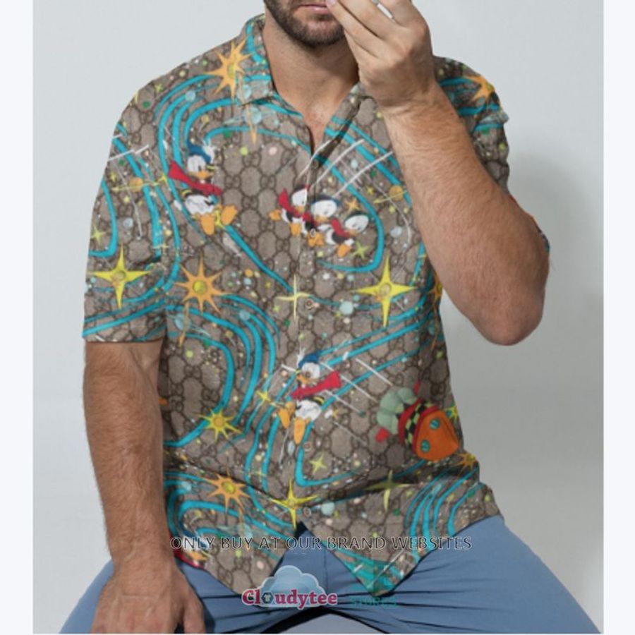 Gucci Donald Duck Brown Hawaiian Shirt – LIMITED EDITION
