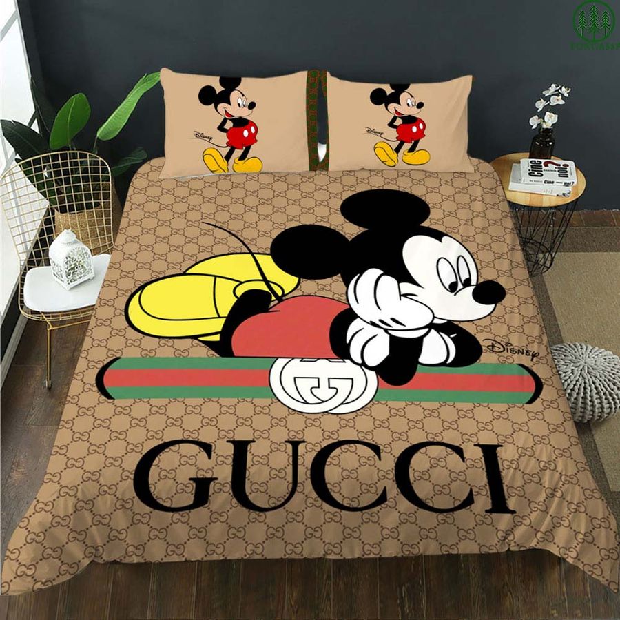 Gucci Mickey bedding set
