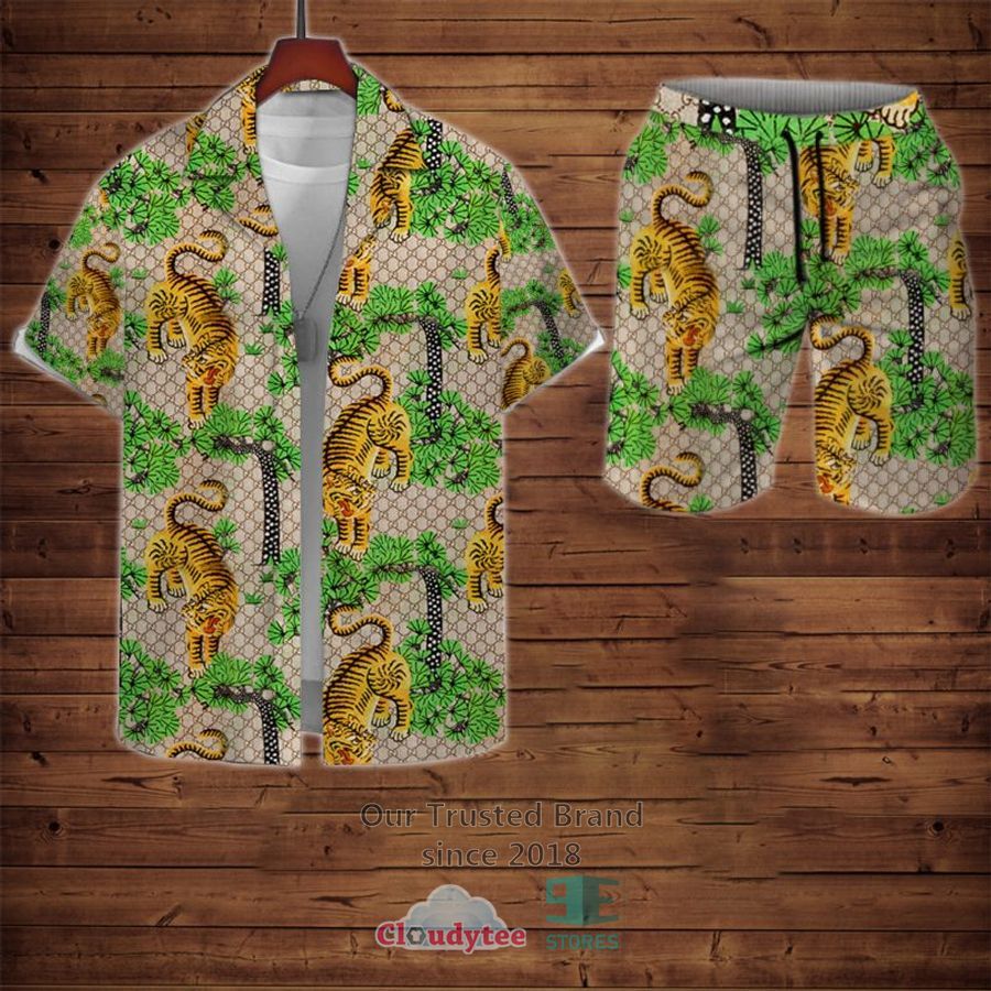 Gucci Tiger Hawaiian Shirt, Short – LIMITED EDITION
