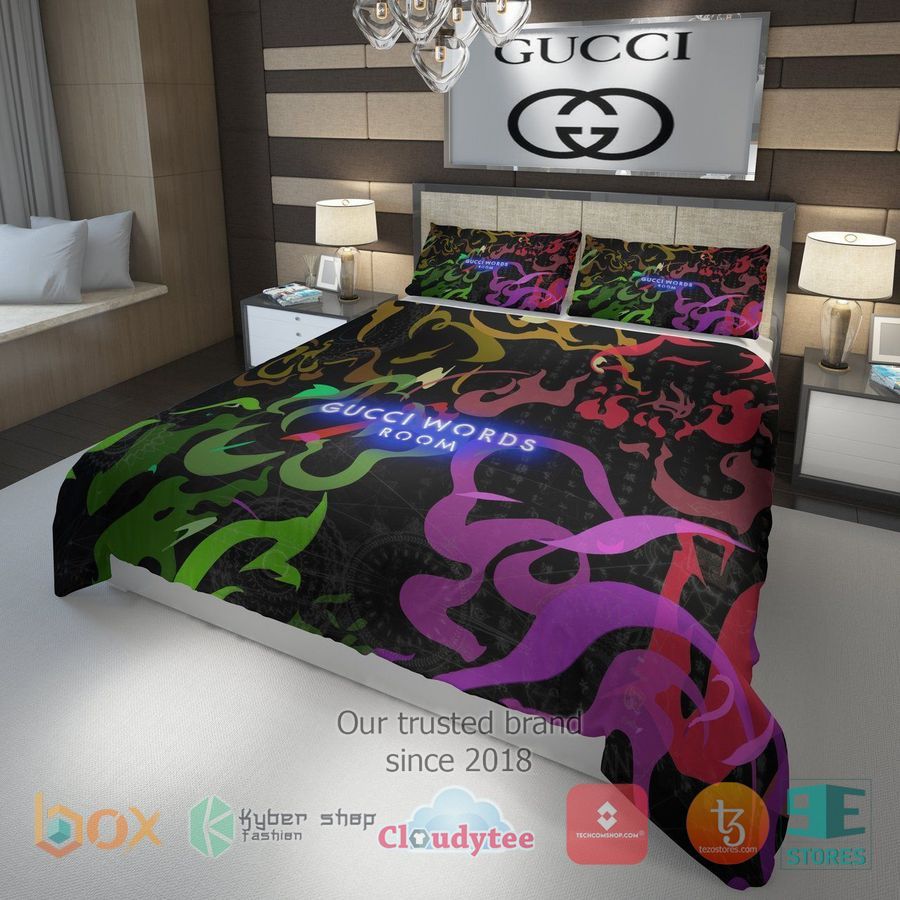 Gucci Words Room Italian Luxury Brand Bedding Set – LIMITED EDITION