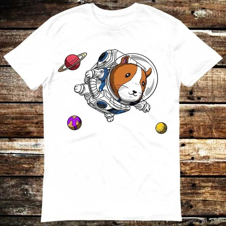 Guinea Pig Space Astronaut Planet Universe Jupiters T-Shirt