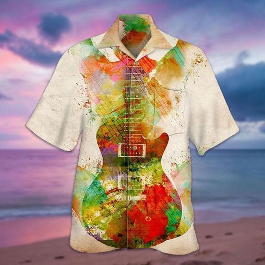 Guitar Girl Hawaiian Shirt Pre11848, Hawaiian shirt, beach shorts, One-Piece Swimsuit, Polo shirt, funny shirts, gift shirts, Graphic Tee