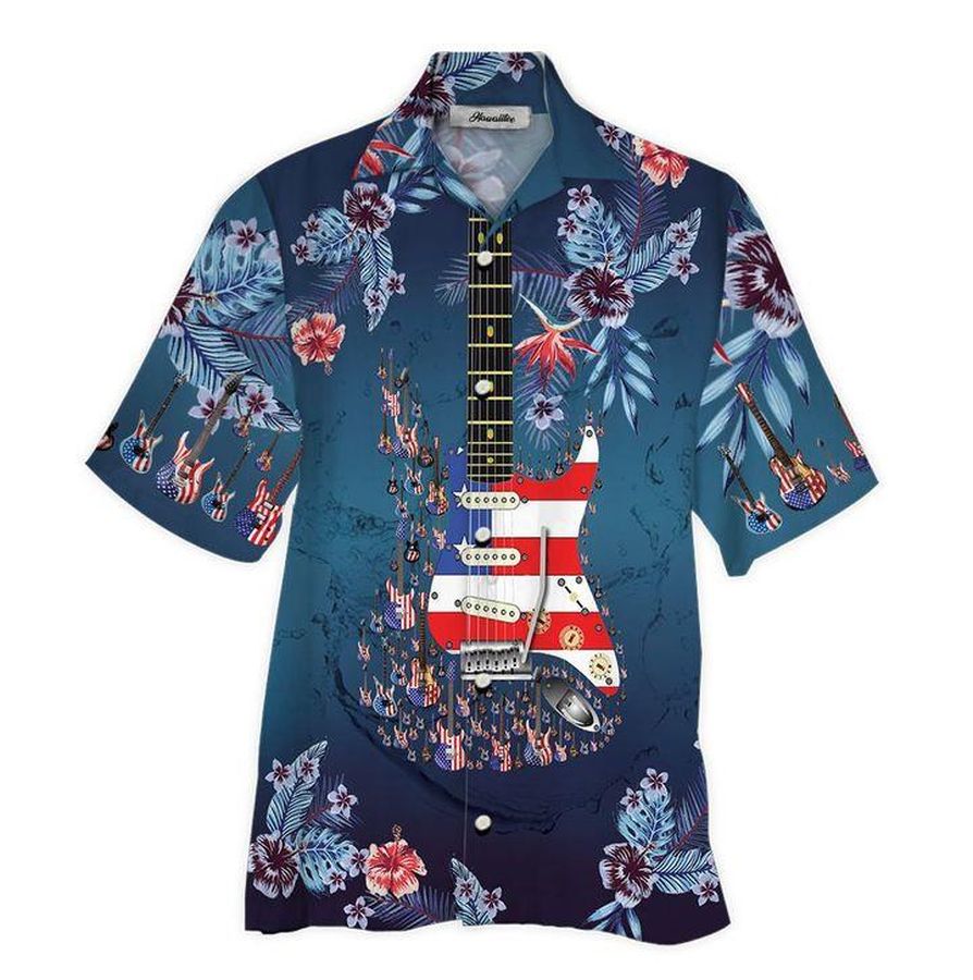 Guitar Hawaiian Shirt Pre10292, Hawaiian shirt, beach shorts, One-Piece Swimsuit, Polo shirt, funny shirts, gift shirts, Graphic Tee