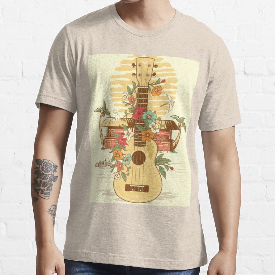 guitar with flowers in T-SHIRTS Essential T-Shirt