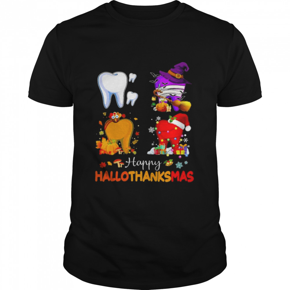 Halloween And Christmas Happy Hallothanksmas Shirt, Tshirt, Hoodie, Sweatshirt, Long Sleeve, Youth, funny shirts, gift shirts, Graphic Tee