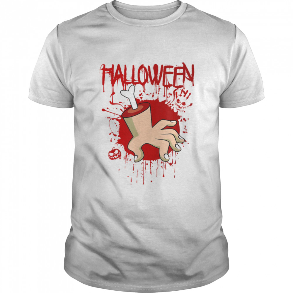 Halloween Chopped Body Hand With Blood Splashes Shirt, Tshirt, Hoodie, Sweatshirt, Long Sleeve, Youth, funny shirts, gift shirts, Graphic Tee