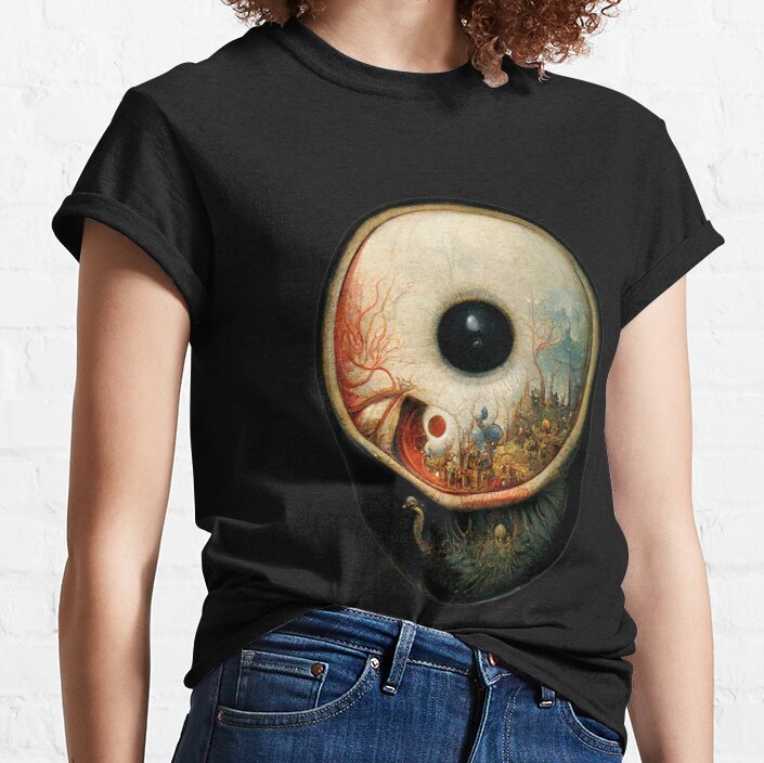 Halloween Eyeball Hieronymus Bosch Style Classic T-Shirt