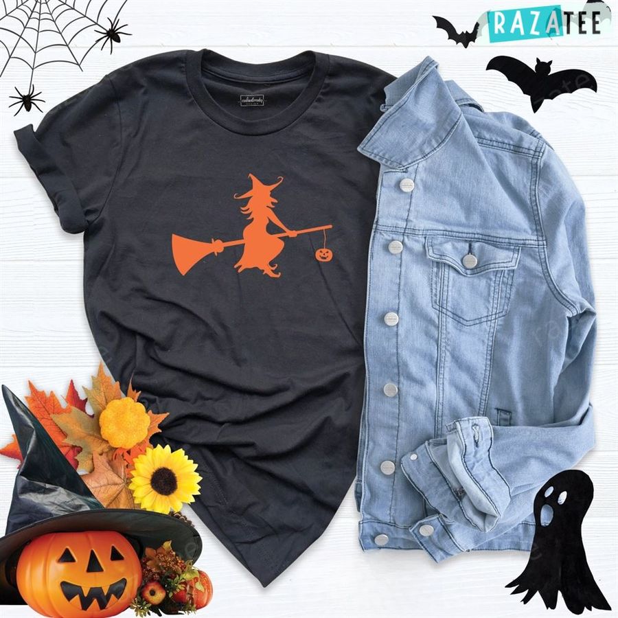 Halloween Flying Witchy Shirt, Halloweens Shirt, Witch Halloween,Witch Halloween Gifts