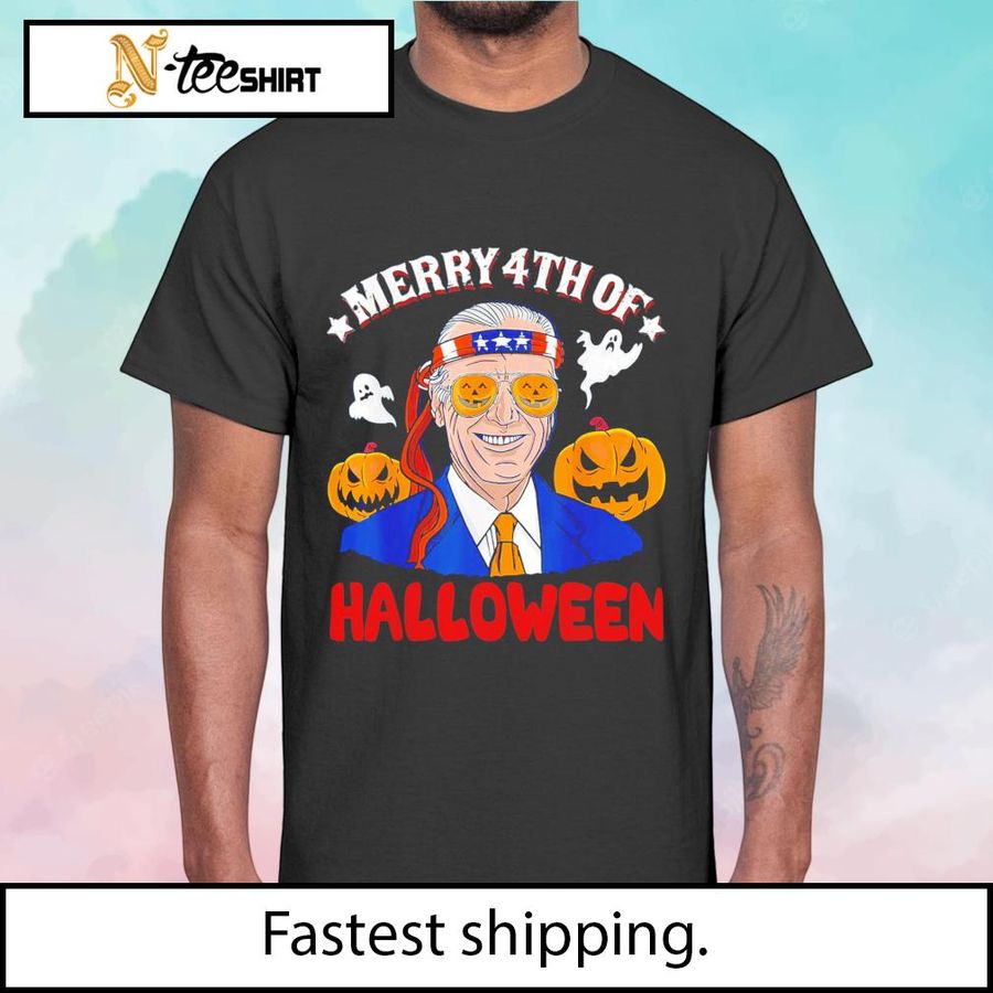 Halloween Funny Happy 4th Of July Anti Joe Biden shirt