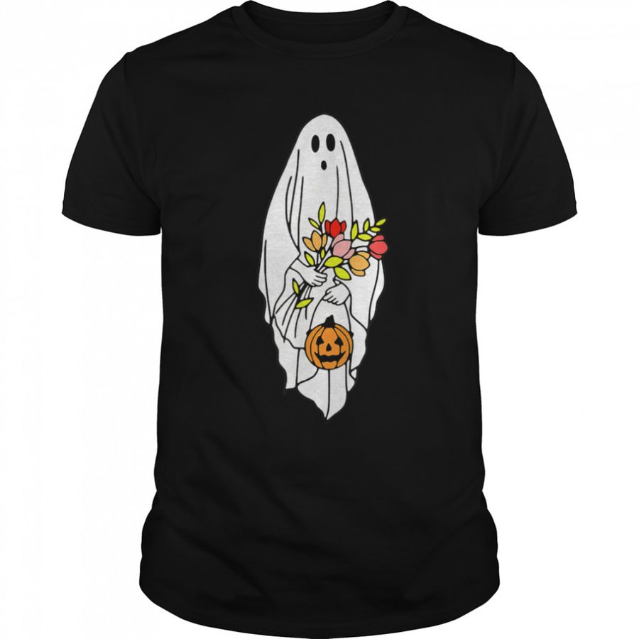 Halloween Ghost Shirt Autumn Shirt Happy Halloween Shirt T-Shirt B0BBH9KKVY