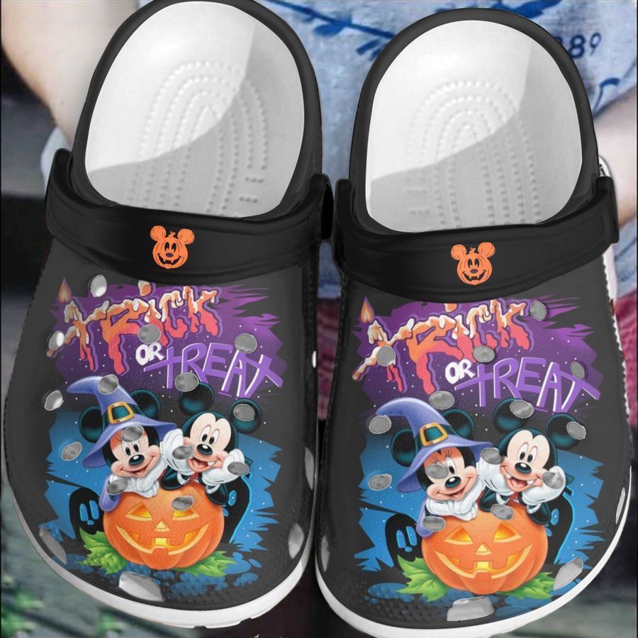 Halloween Horror night Mickey Dracula and Minnie Crocs Crocband Clogs