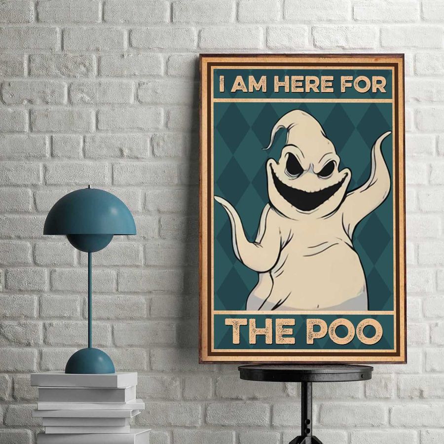 Halloween I Am Here For The Boo Poster Wall Decor No Framed