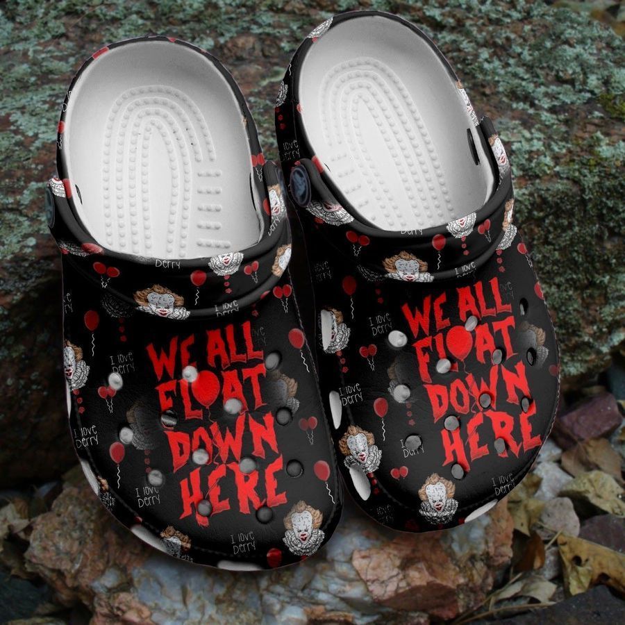 Halloween IT We all Float Down here Crocs Crocband Clogs